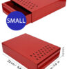 Vodinox Posa Çekmecesi Kahve Atık Tablası Knock Box ( 15 X 25 X 7 CM) SMALL KIRMIZI
