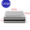 Vodinox Kahve Çekmecesi Posa Atık Tablası Knock Box ( 25 X 35 X 7 Cm) Large Inox Inox Paslanmaz Çelik 304