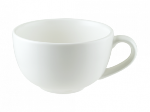 Bonna Porselen Mat Beyaz Rita Kahve Fincanı 350 cc